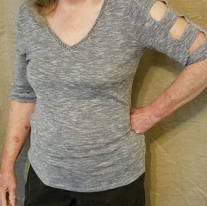 Jennifer Lopez Gray Top